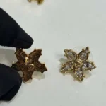 Chanel Women Stud-Earrings-Metal-Strass ABH632B24206