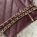 Chanel Women Vanity With Chain Grained Shiny Calfskin & Gold-Tone Metal