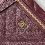 Chanel Women Vanity With Chain Grained Shiny Calfskin & Gold-Tone Metal