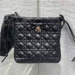 Dior Women Adiorable Mini Bucket Bag Black Cannage Lambskin