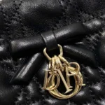 Dior Women Adiorable Mini Bucket Bag Black Cannage Lambskin
