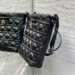 Dior Women Adiorable Mini Bucket Bag Black Cannage Lambskin