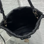 Dior Women Adiorable Mini Bucket Bag Black Cannage Lambskin