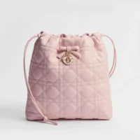 Dior Women Adiorable Mini Bucket Bag Soupir Pink Cannage Lambskin S2611OUQA