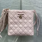 Dior Women Adiorable Mini Bucket Bag Soupir Pink Cannage Lambskin S2611OUQA