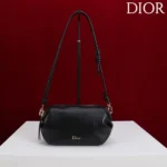 Dior Women Bow Pouch Black Supple Lambskin S3900OQWC