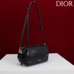 Dior Women Bow Pouch Black Supple Lambskin S3900OQWC