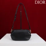 Dior Women Bow Pouch Black Supple Lambskin S3900OQWC