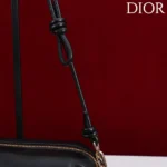 Dior Women Bow Pouch Black Supple Lambskin S3900OQWC