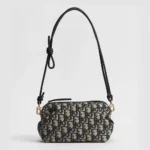 Dior Women Bow Pouch Blue Dior Oblique Jacquard S3900OTZQ