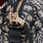 Dior Women Bow Pouch Blue Dior Oblique Jacquard S3900OTZQ