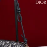 Dior Women Bow Pouch Blue Dior Oblique Jacquard S3900OTZQ