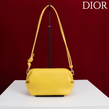 Dior Women Bow Pouch Buttercup Supple Lambskin S3900OQWC