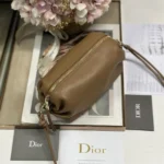Dior Women Bow Pouch Camel Supple Lambskin S3900PQWC