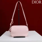 Dior Women Bow Pouch Rose Songe Supple Lambskin S3900OQWC