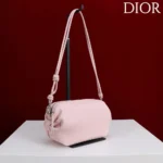 Dior Women Bow Pouch Rose Songe Supple Lambskin S3900OQWC