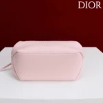 Dior Women Bow Pouch Rose Songe Supple Lambskin S3900OQWC