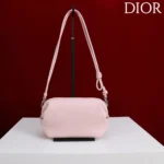 Dior Women Bow Pouch Rose Songe Supple Lambskin S3900OQWC