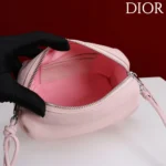 Dior Women Bow Pouch Rose Songe Supple Lambskin S3900OQWC
