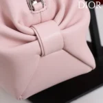 Dior Women Bow Pouch Rose Songe Supple Lambskin S3900OQWC