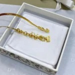 Dior Women CD Ribbon Choker Gold-Finish Metal N3660WOMMT