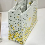 Dior Women Medium Dior Book Tote with Strap Buttercup Dior Embroidery and White Dior Médaillon