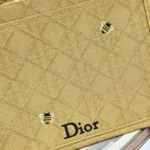 Dior Women Medium Dior Book Tote with Strap Natural Cannage Raffia-Effect Embroidery