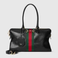 Gucci Unisex Borsetto Large Boston Bag-Black 866734AAGIQ