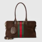 Gucci Unisex Borsetto Large Boston Bag-Dark Brown 866734AAGIR