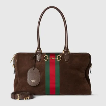 Gucci Unisex Borsetto Large Boston Bag-Dark Brown 866734AAGIR