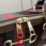 Gucci Unisex Borsetto Large Boston Bag-Dark Brown 866734AAGIR