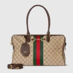 Gucci Unisex Borsetto Large Boston Bag-Dark Brown ‎866734FAFV9