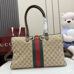 Gucci Unisex Borsetto Large Boston Bag-Dark Brown ‎866734FAFV9