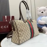 Gucci Unisex Borsetto Large Boston Bag-Dark Brown ‎866734FAFV9