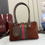 Gucci Unisex Borsetto Medium Boston Bag-Dark Brown 866732AAGIR