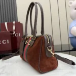 Gucci Unisex Borsetto Medium Boston Bag-Dark Brown 866732AAGIR