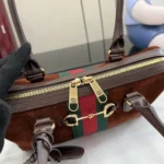 Gucci Unisex Borsetto Medium Boston Bag-Dark Brown 866732AAGIR