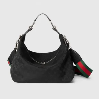 Gucci Unisex Brera Medium Crossbody Bag-Black 866938AAGDQ