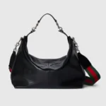 Gucci Unisex Brera Medium Crossbody Bag-Black 866938FAFWA