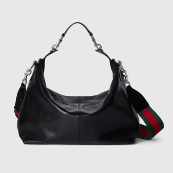 Gucci Unisex Brera Medium Crossbody Bag-Black 866938FAFWA