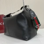 Gucci Unisex Brera Medium Crossbody Bag-Black 866938FAFWA