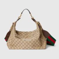 Gucci Unisex Brera Medium Crossbody Bag-Dark Brown 866938FAFV9