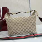 Gucci Unisex Brera Medium Crossbody Bag-Dark Brown 866938FAFV9