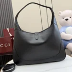 Gucci Unisex Jackie 1961 Large Crossbody Bag-Black 863279AAGGU