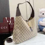 Gucci Unisex Jackie 1961 Large Crossbody Bag-Dark Brown 863279FAFV2