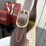 Gucci Unisex Jackie 1961 Large Crossbody Bag-Dark Brown 863279FAFV2