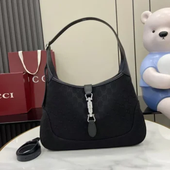 Gucci Unisex Jackie 1961 Medium Shoulder Bag-Black 863136FAFV4