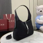 Gucci Unisex Jackie 1961 Medium Shoulder Bag-Black 863136FAFV4
