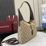Gucci Unisex Jackie 1961 Medium Shoulder Bag-Dark Brown 863136FAFV2