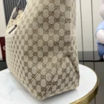Gucci Unisex Jackie Large Tote Bag-Dark Brown-867014FAFV2